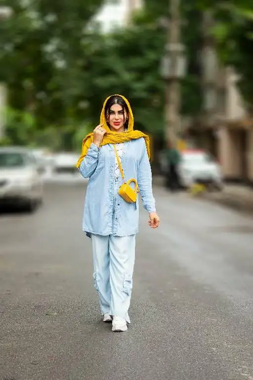 شلوار جین کاغذی کارگو 1126