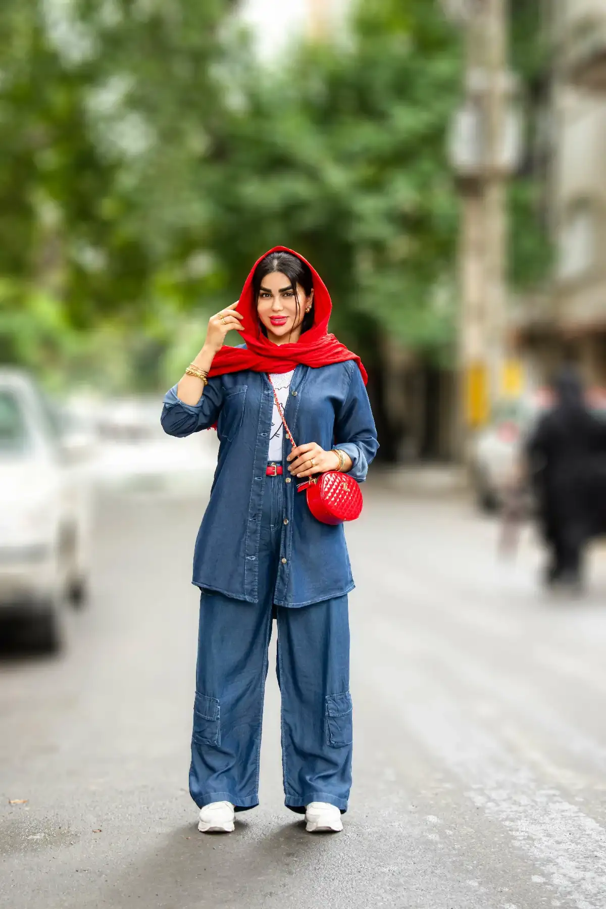 شلوار جین کاغذی کارگو 1126