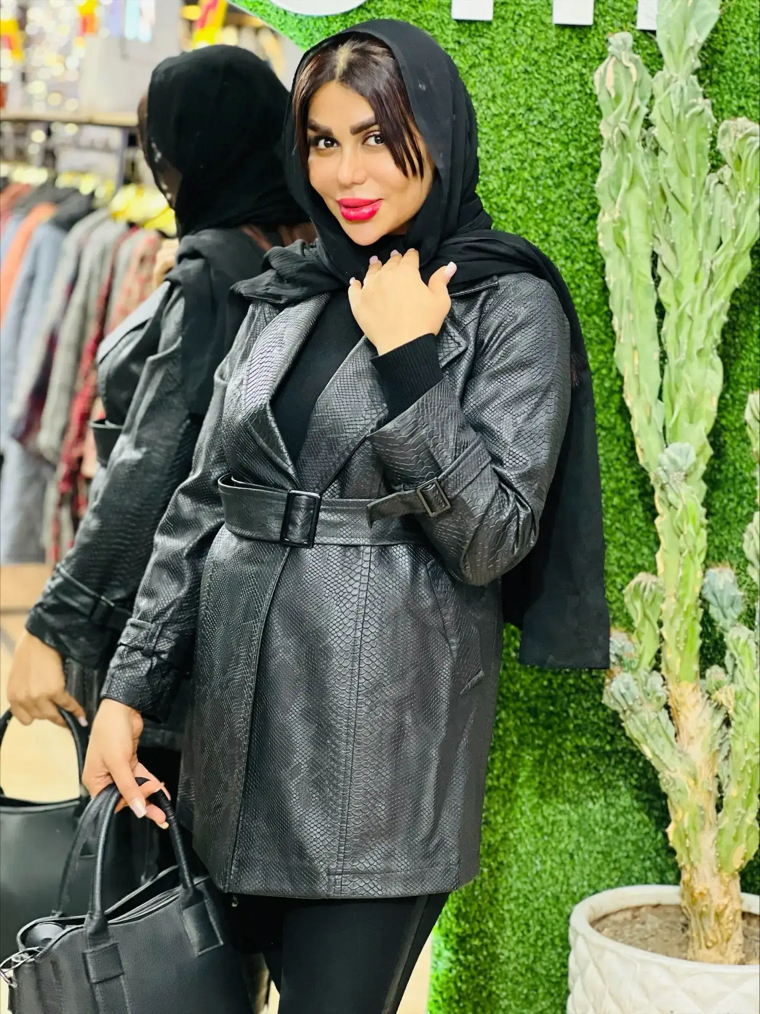 پالتو چرم پوست ماری 1130