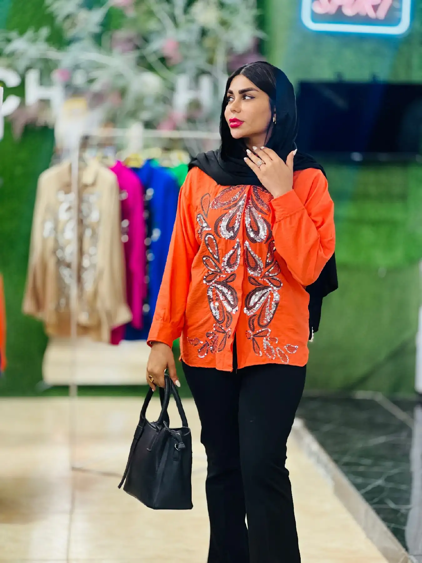 شومیز پولکدوزی 1561