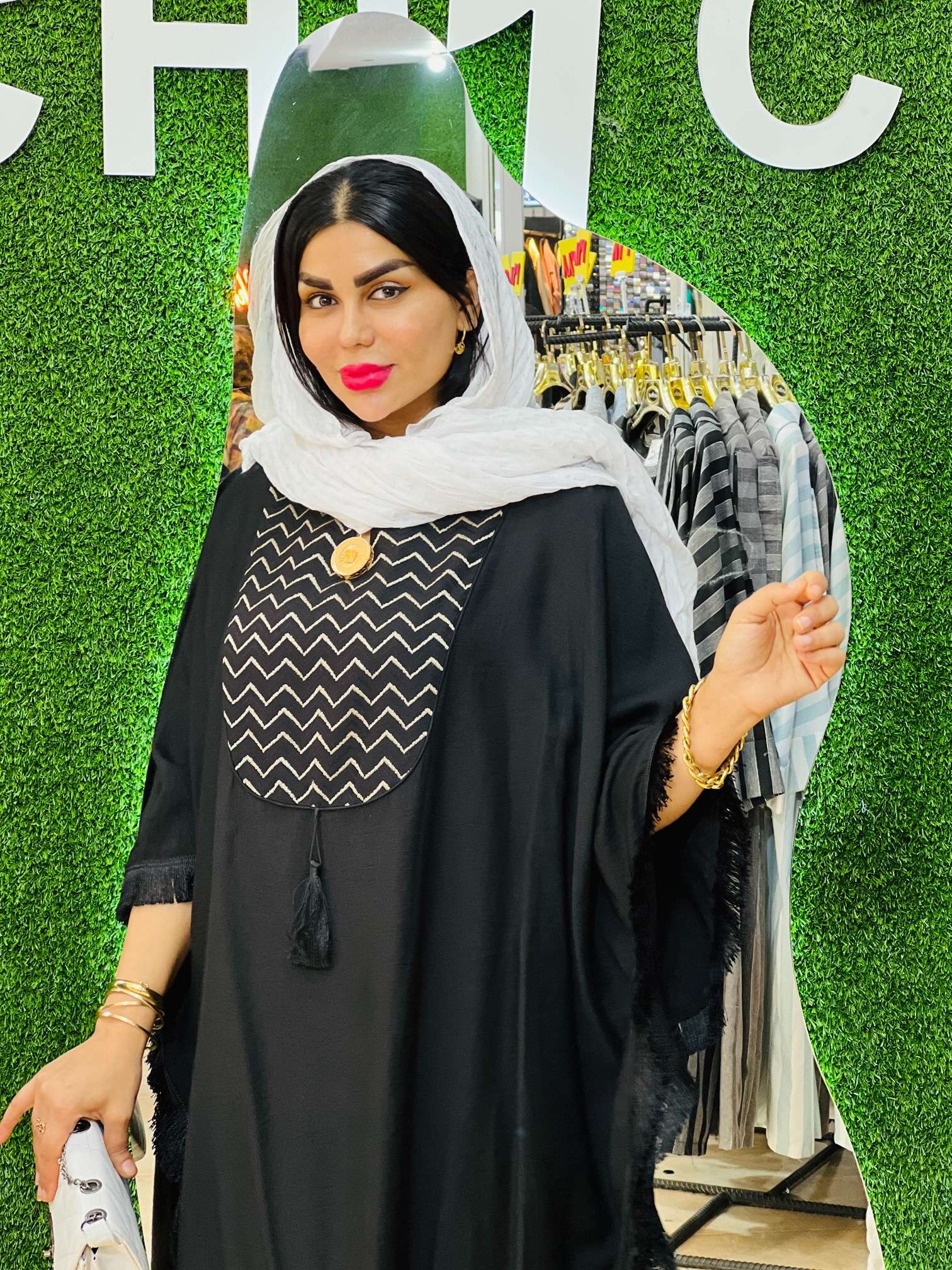 مانتو عبایی خامه دوزی 664